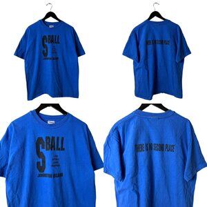 1995 Softball League Champions T Shirt Vintage 90s Large L Adult Blue Graphic